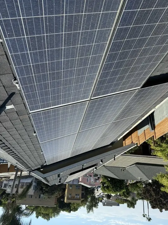 Rooftop solar array on a San Diego home
